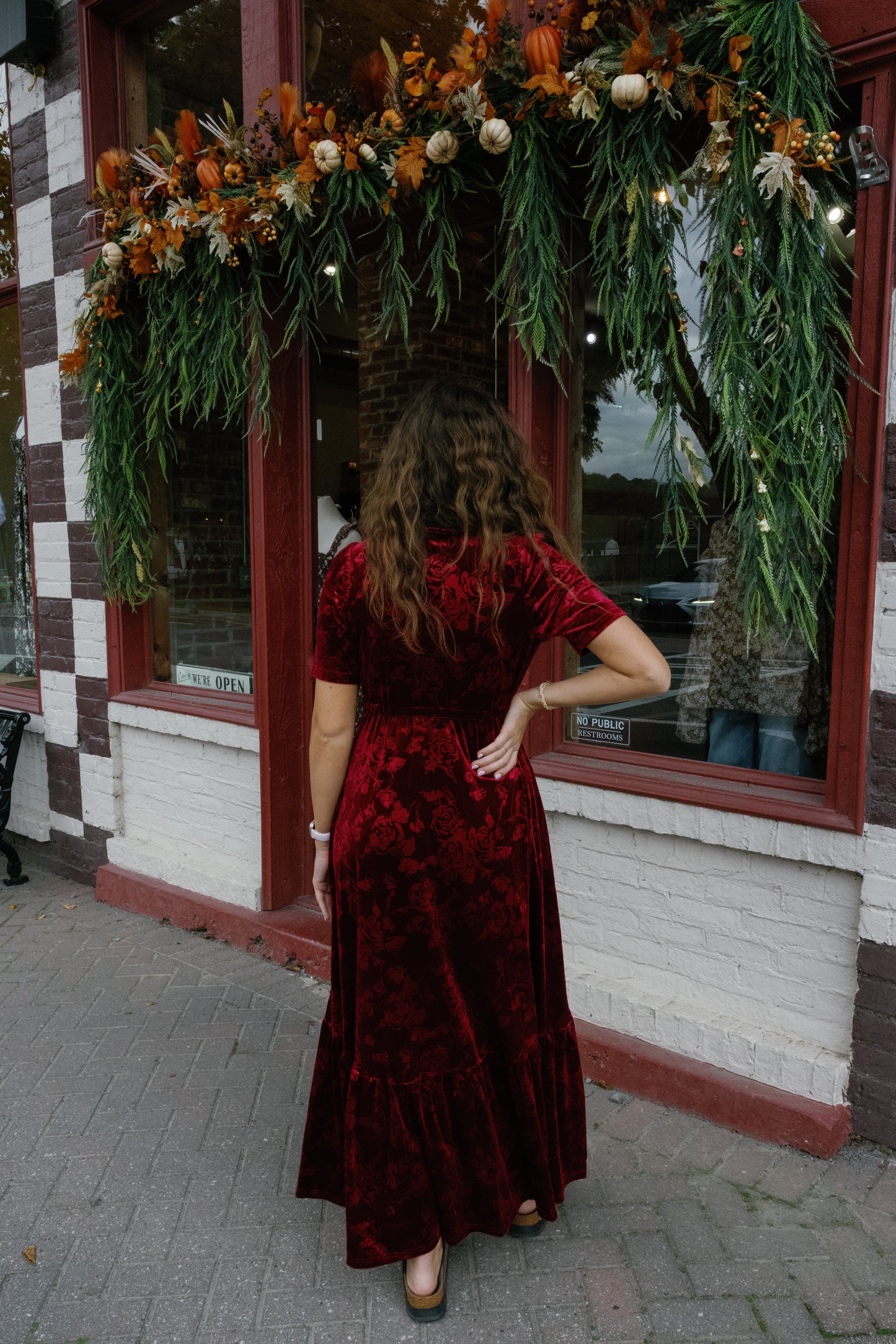 Morgan Midi Dress - Merlot