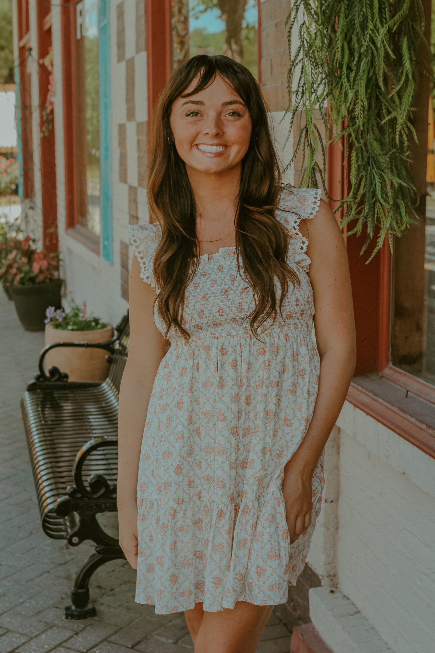 Ashley Dress - Coral