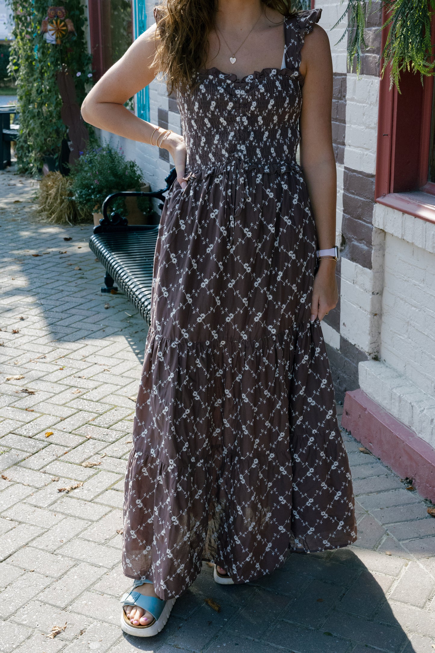 Abby Maxi Dress - Brown