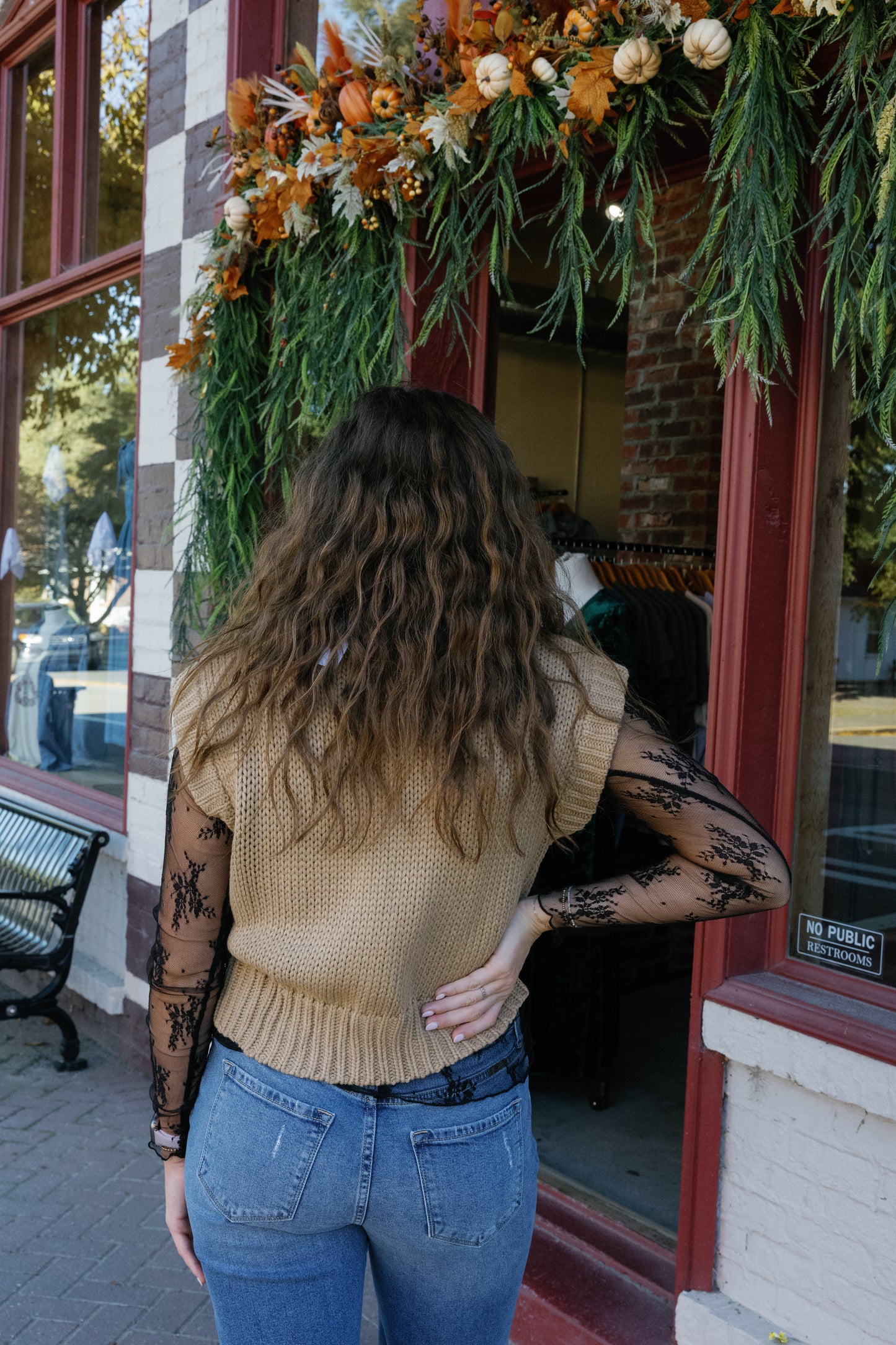 Gracie Sweater Top - Tan