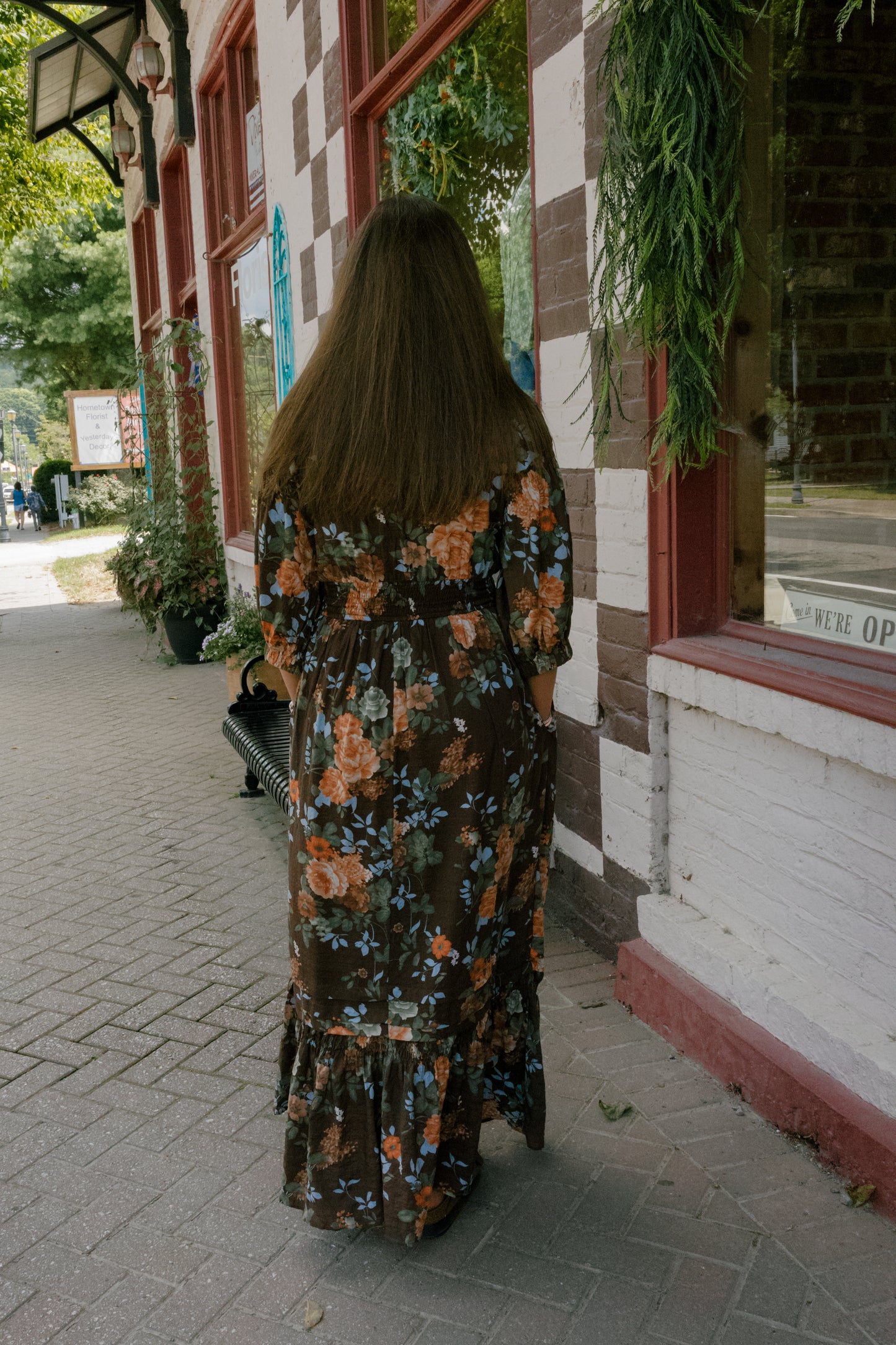 Audrie Midi Dress - Brown