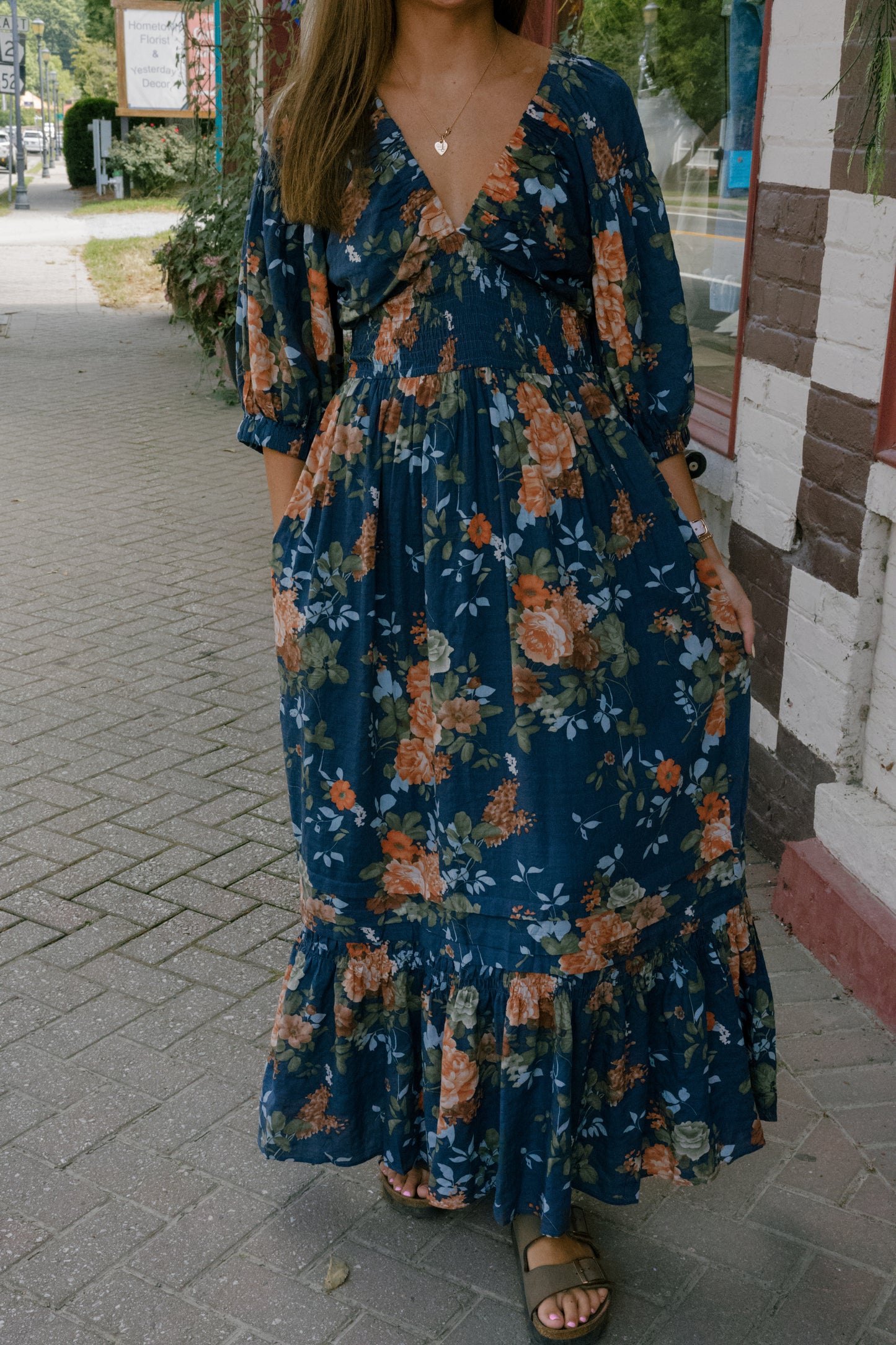 Audrie Midi Dress - Teal