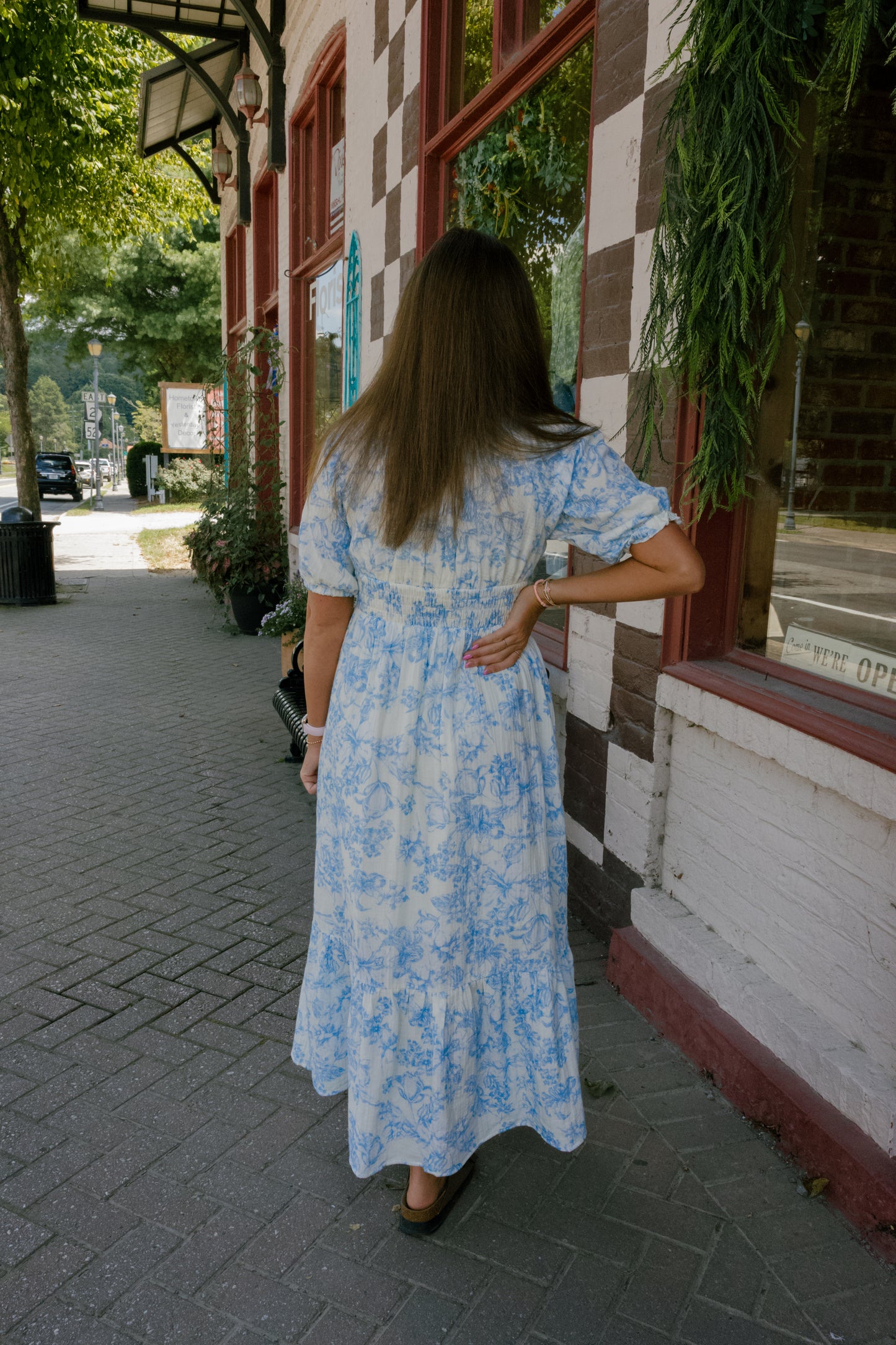 Emma Midi Dress - Blue