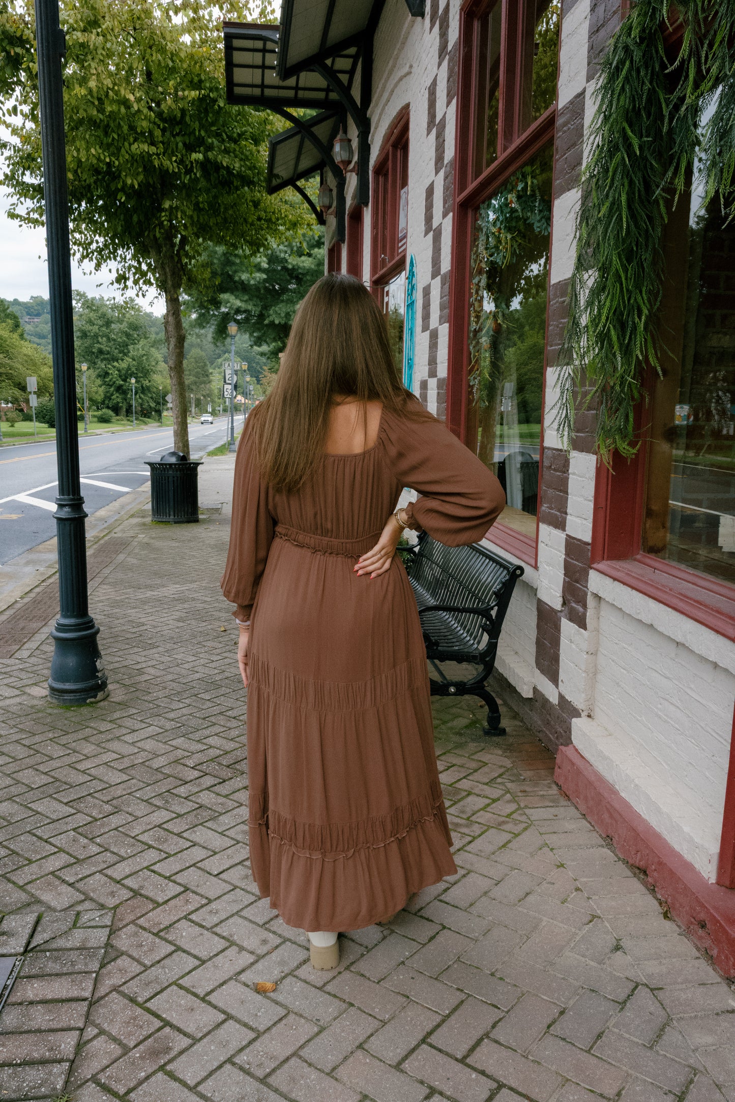 Mia Midi Dress - Mocha