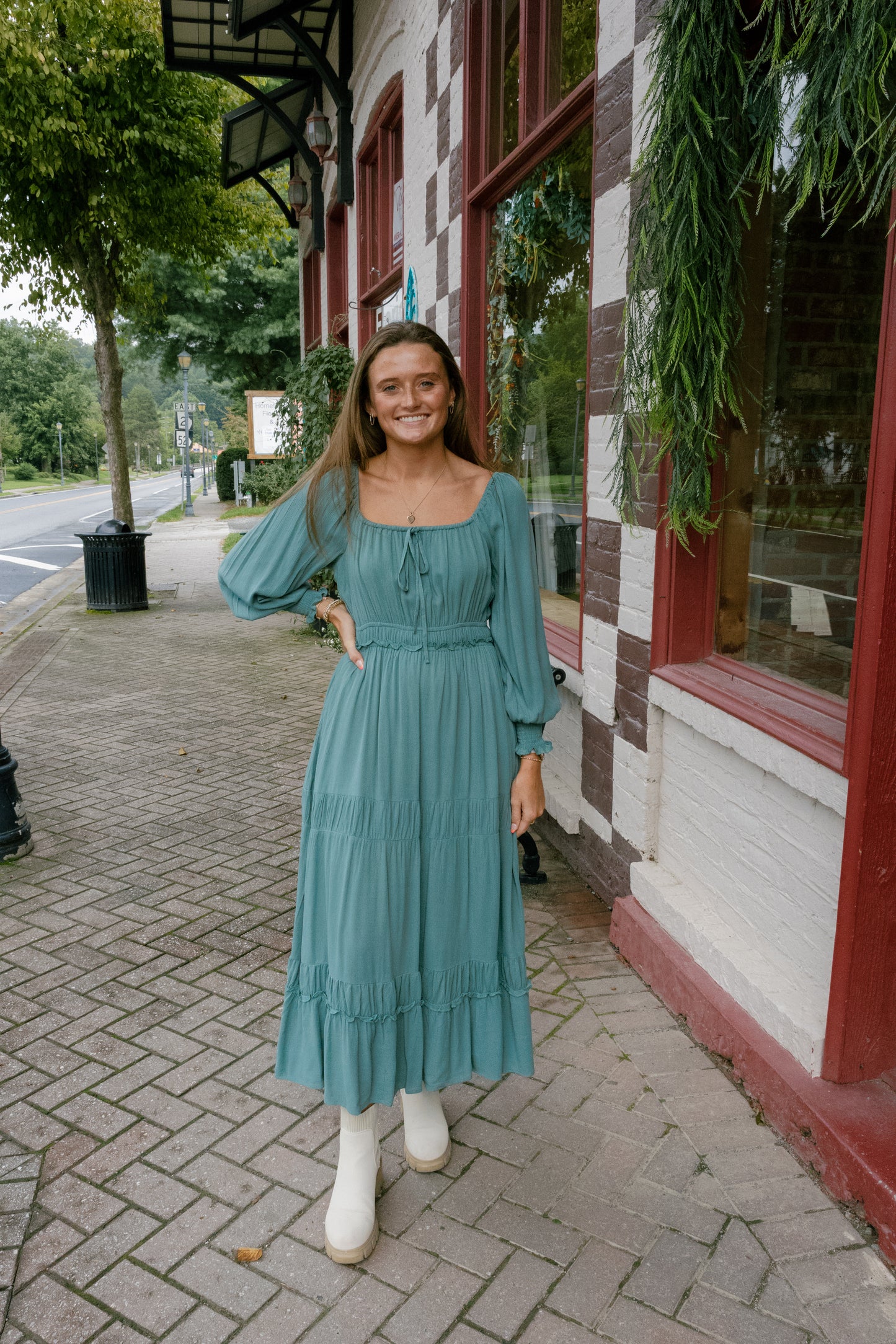 Mia Midi Dress - Sage