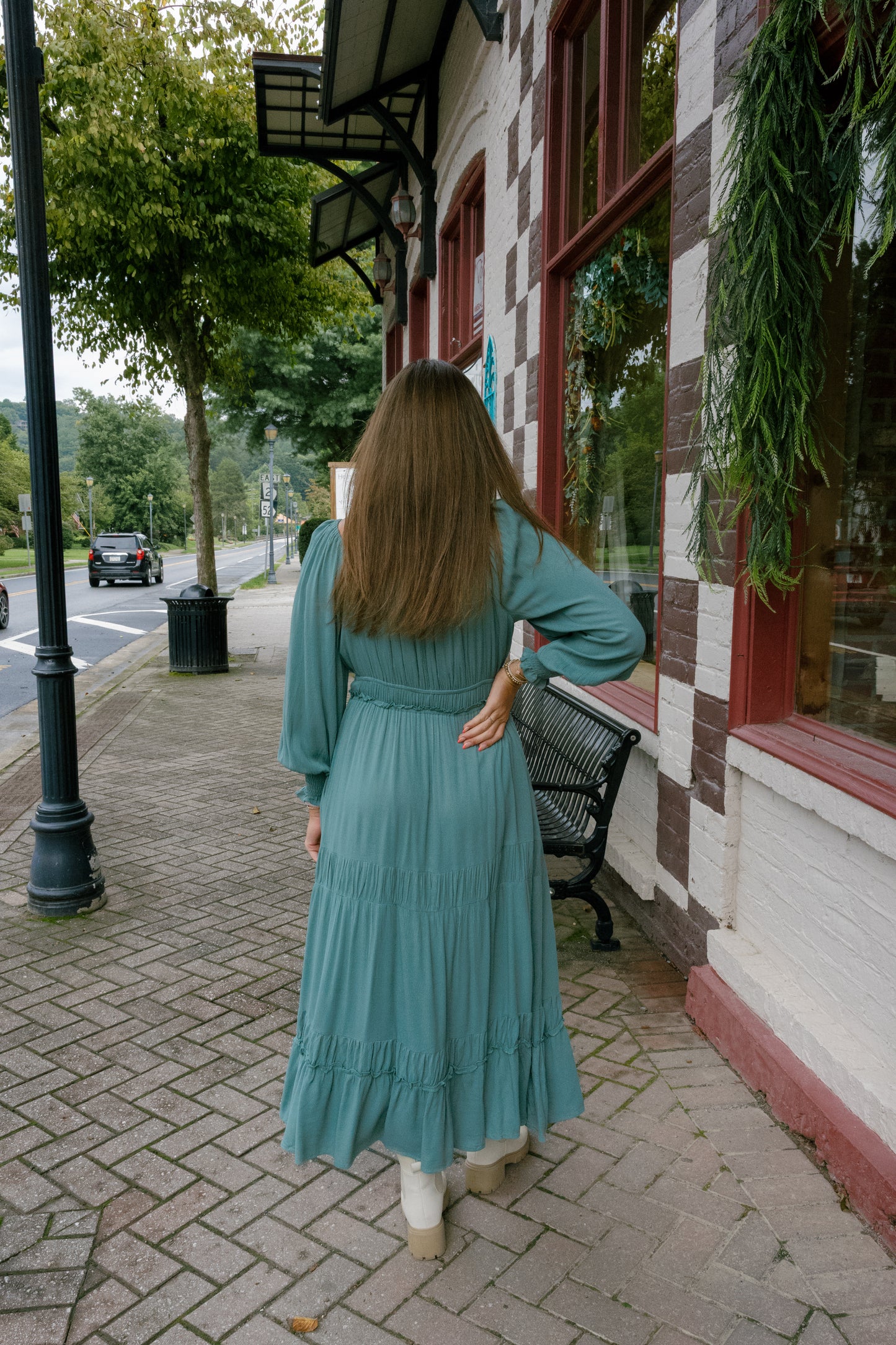 Mia Midi Dress - Sage
