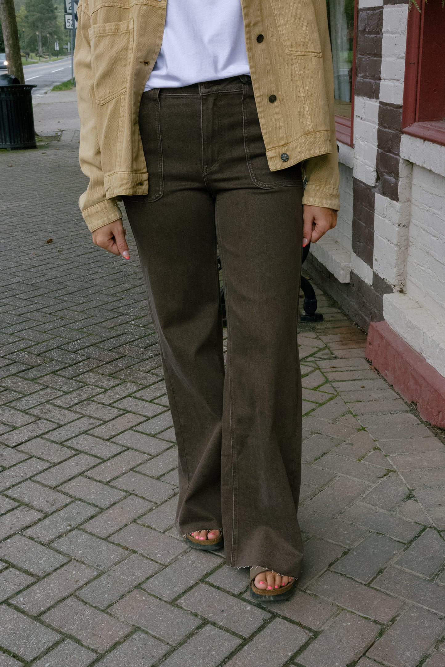 Brown Bootcut Jeans