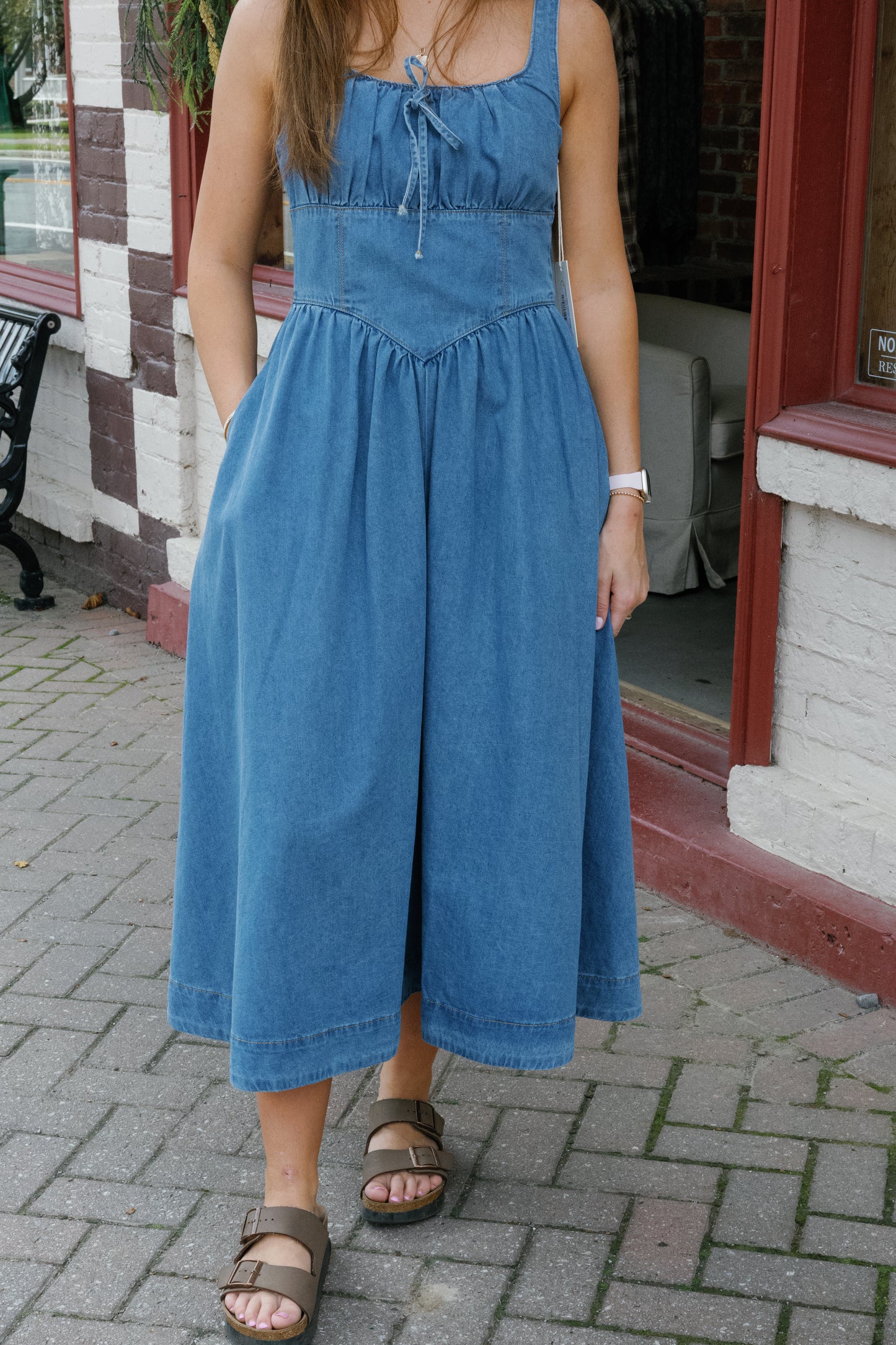 Kelsey Midi Denim Dress