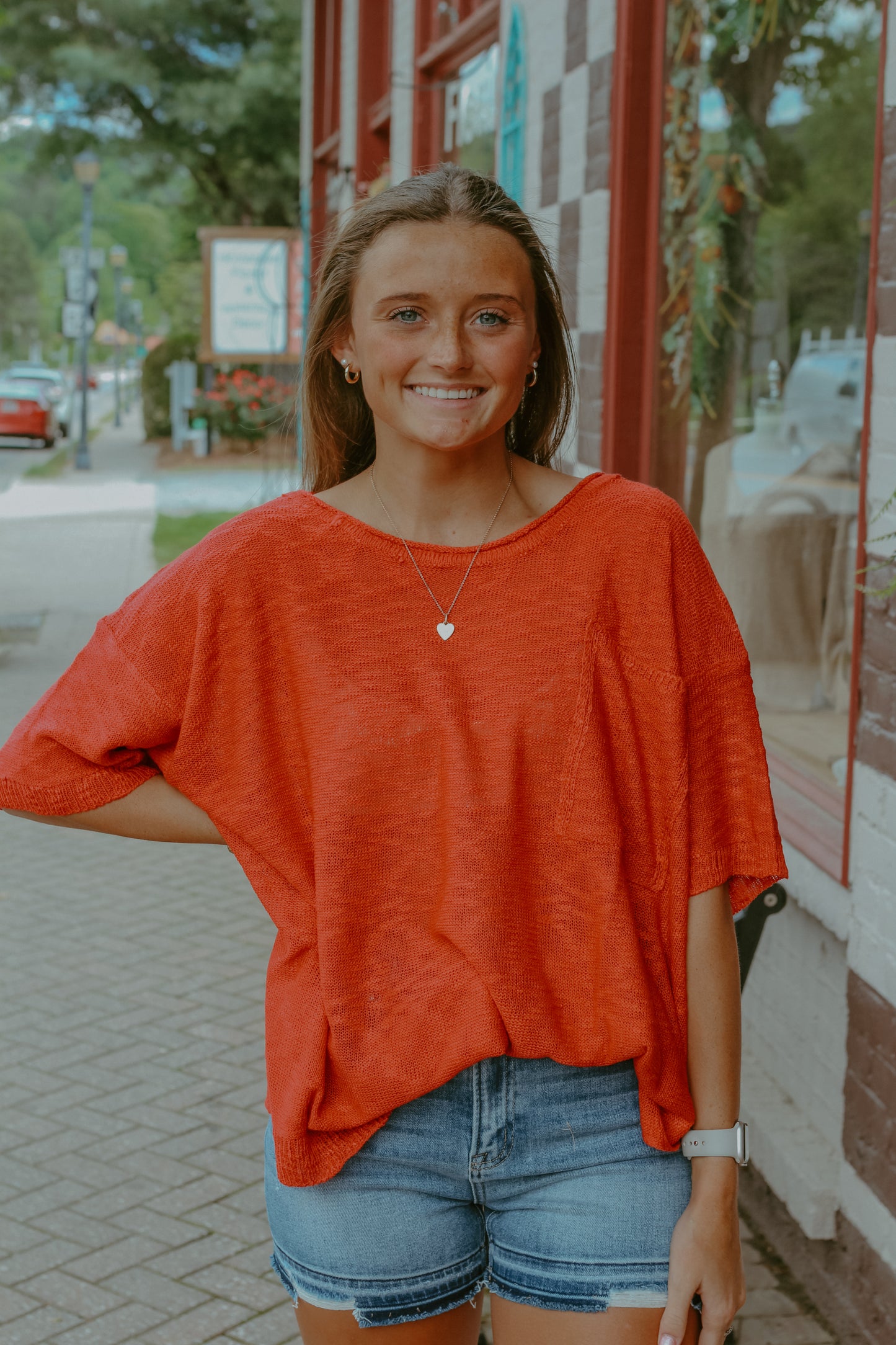 Lacey Top - Red