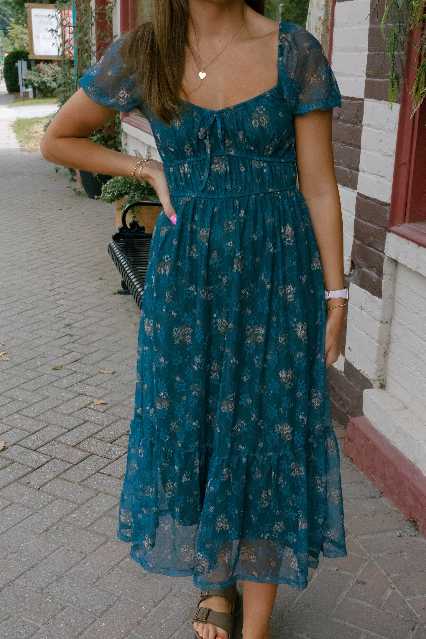 Juliet Midi Dress - Green