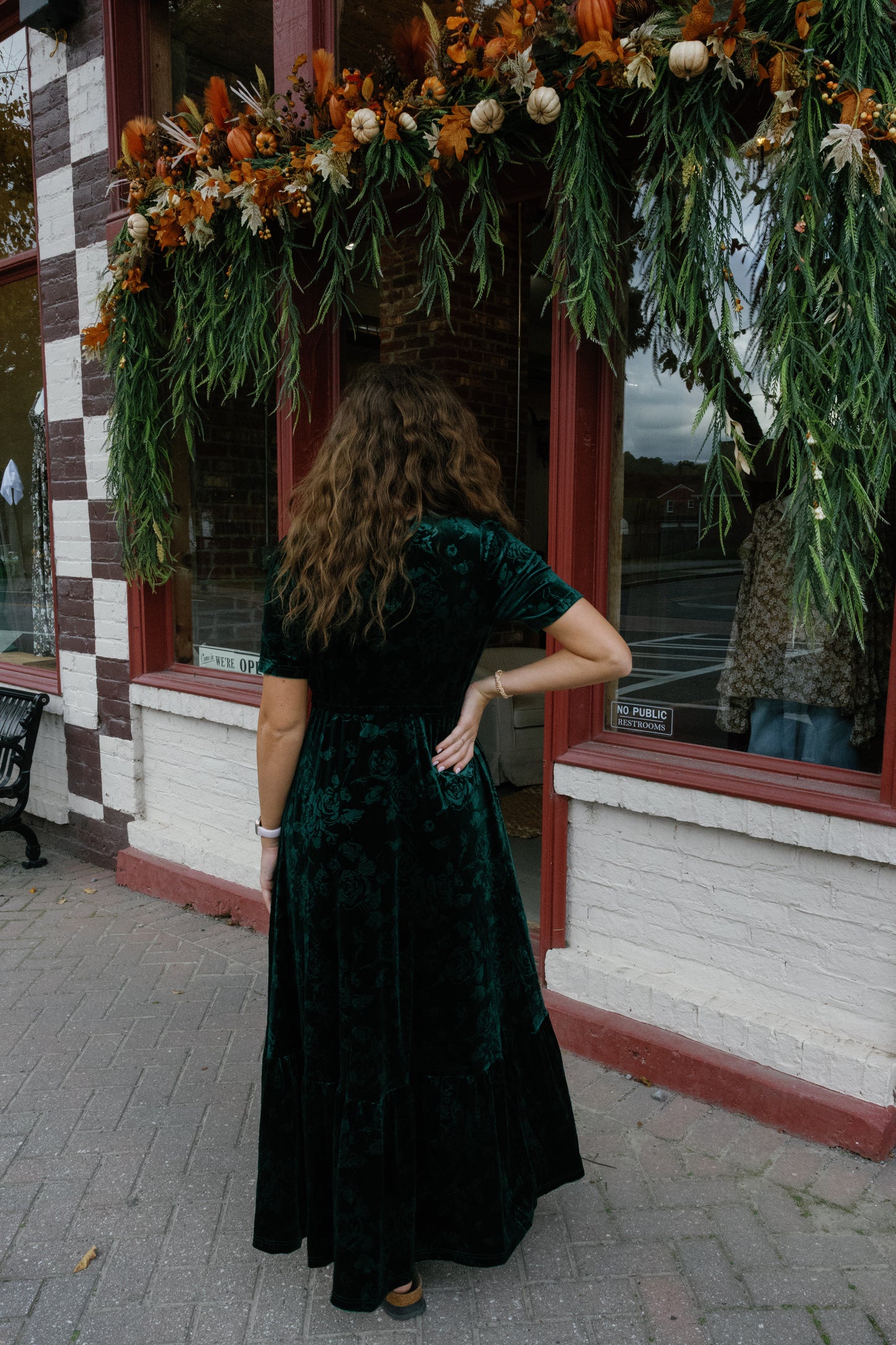 Morgan Midi Dress - Emerald