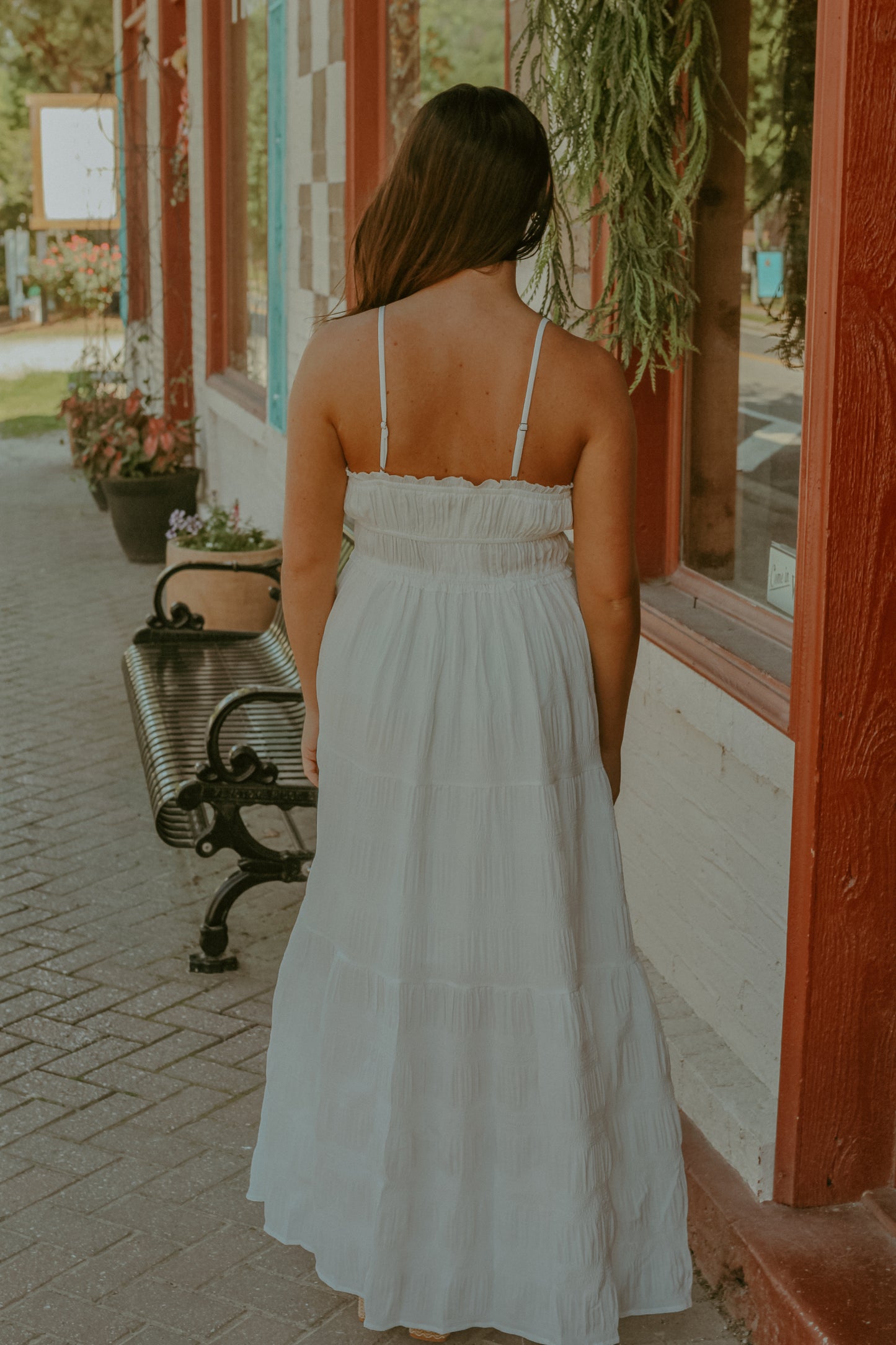 Tiffany Midi Dress - Off White