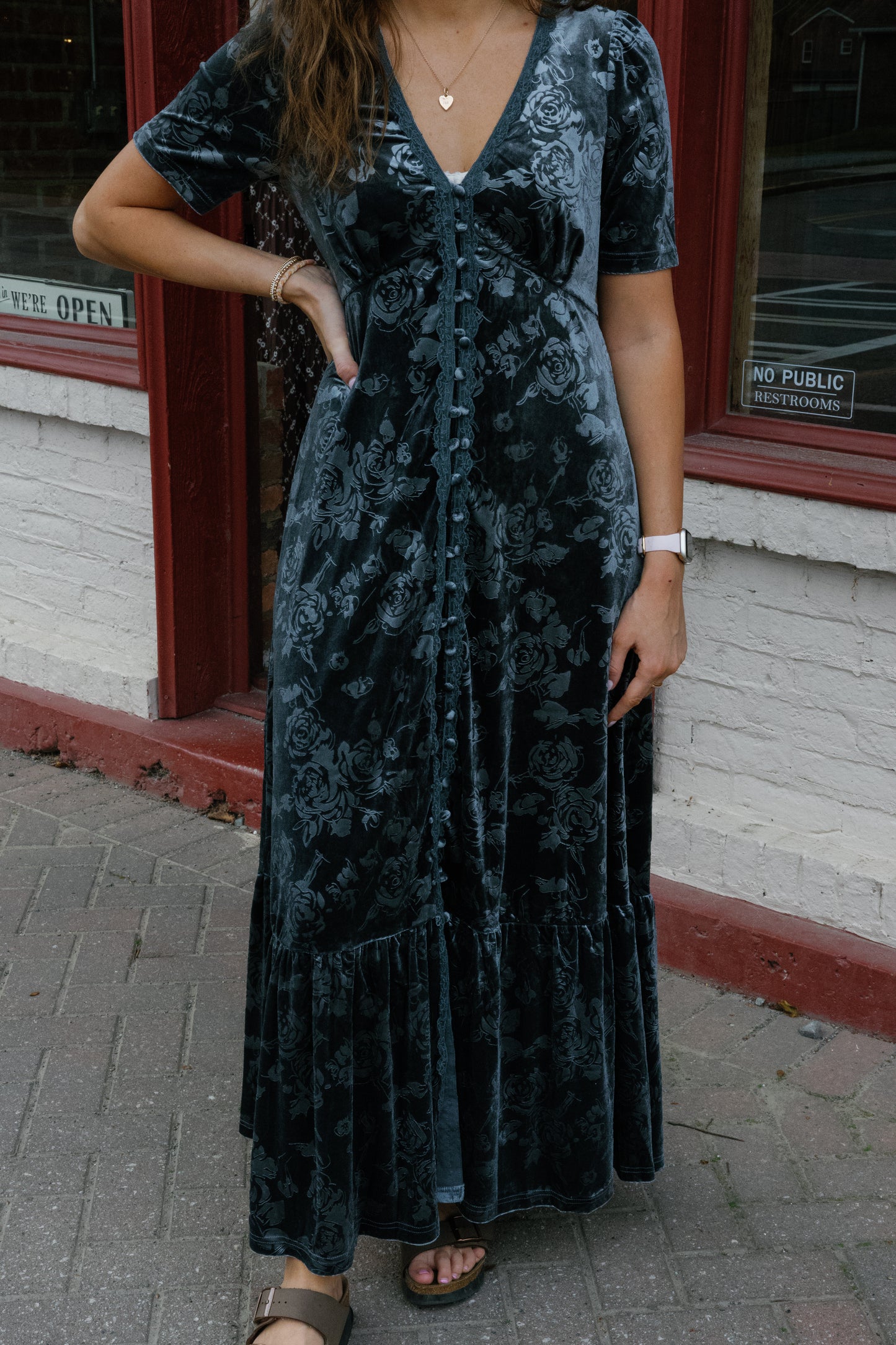 Morgan Midi Dress - Slate