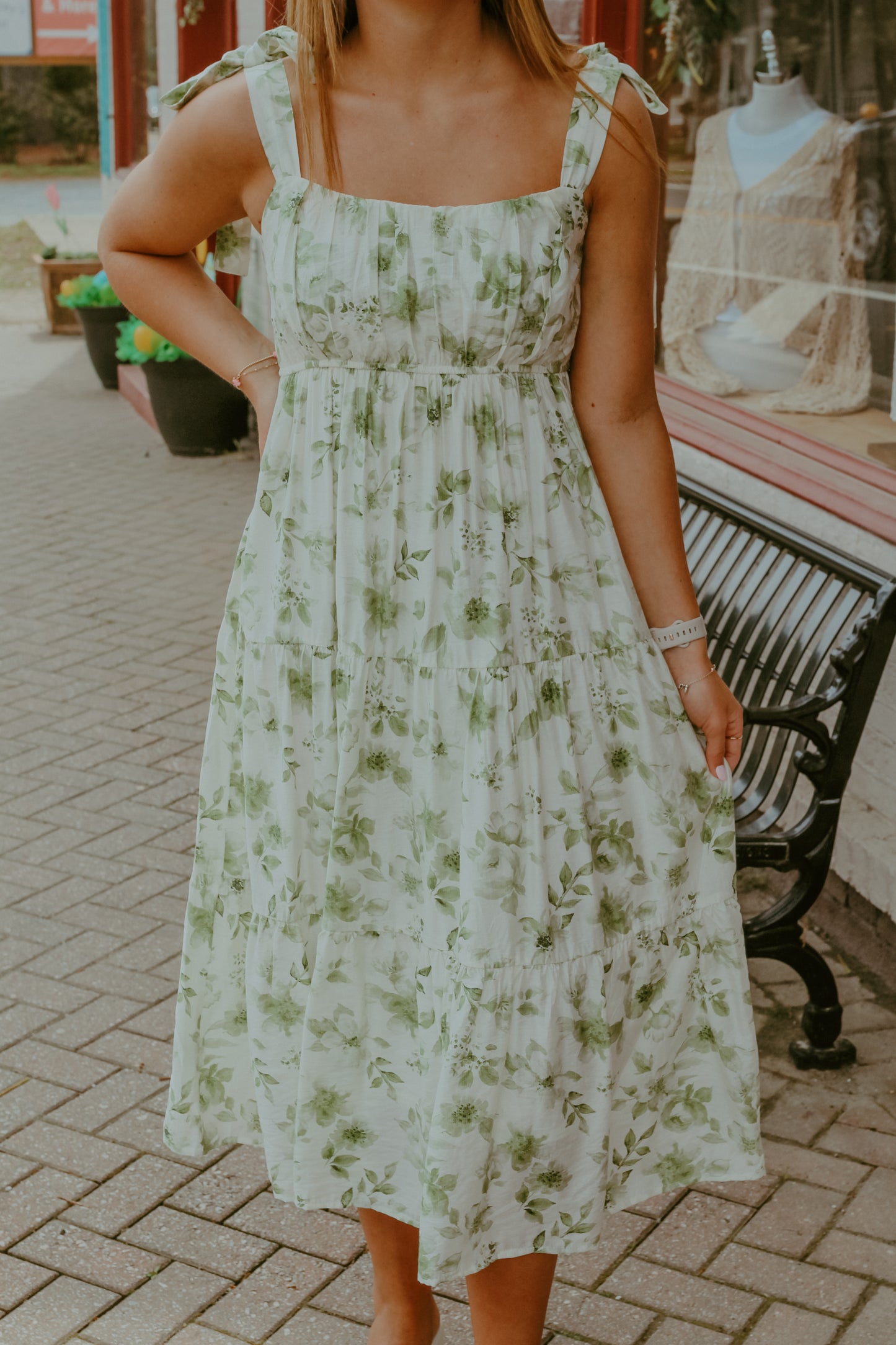 Selena Midi Dress - Green