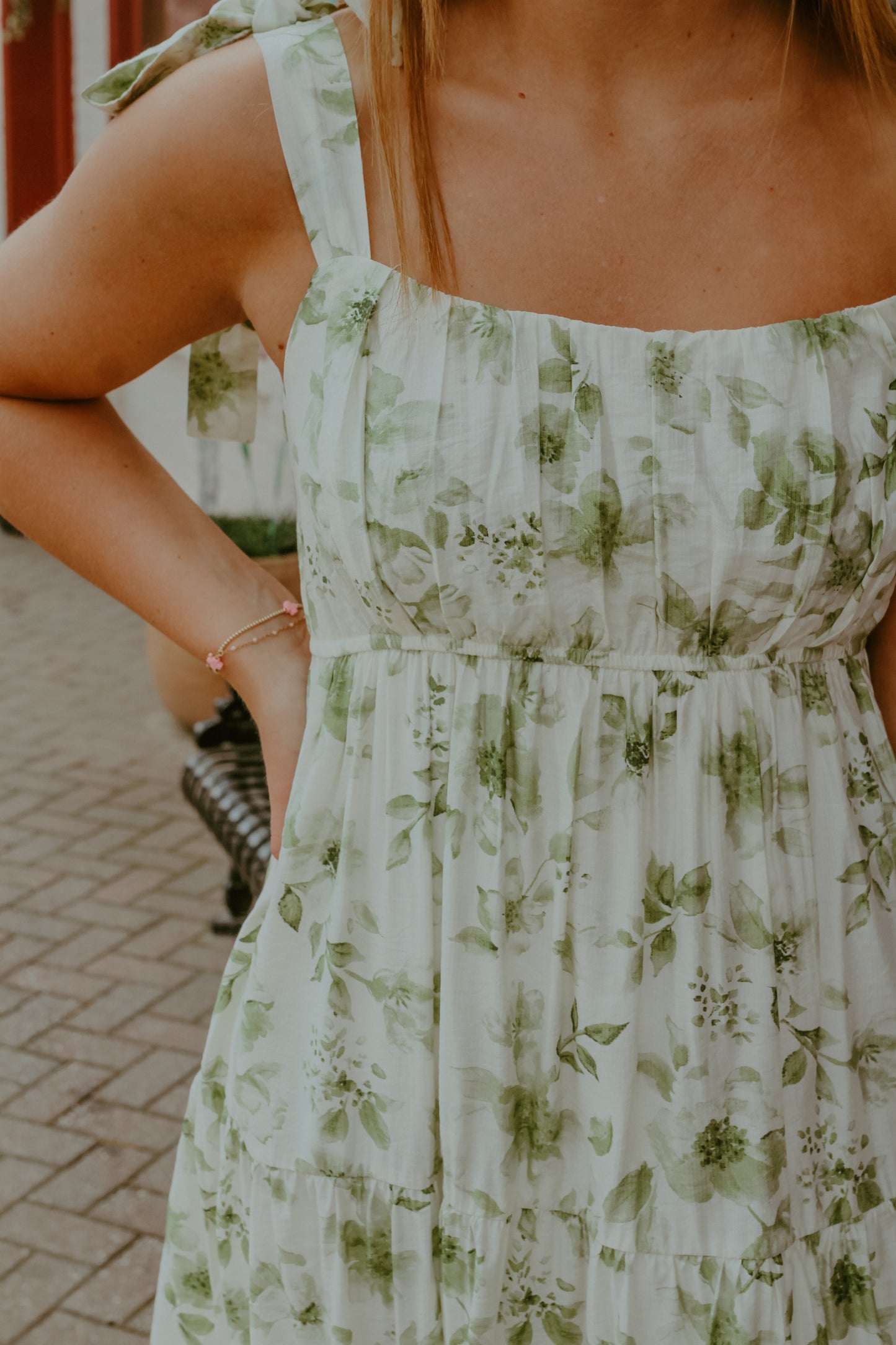 Selena Midi Dress - Green