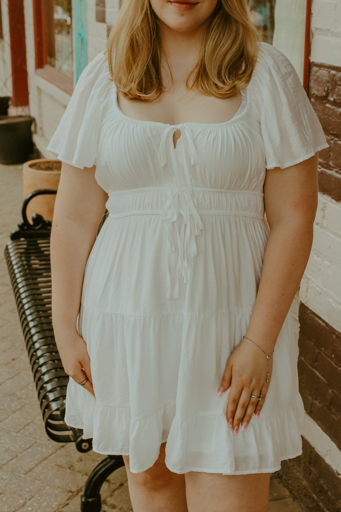 Della Dress - White