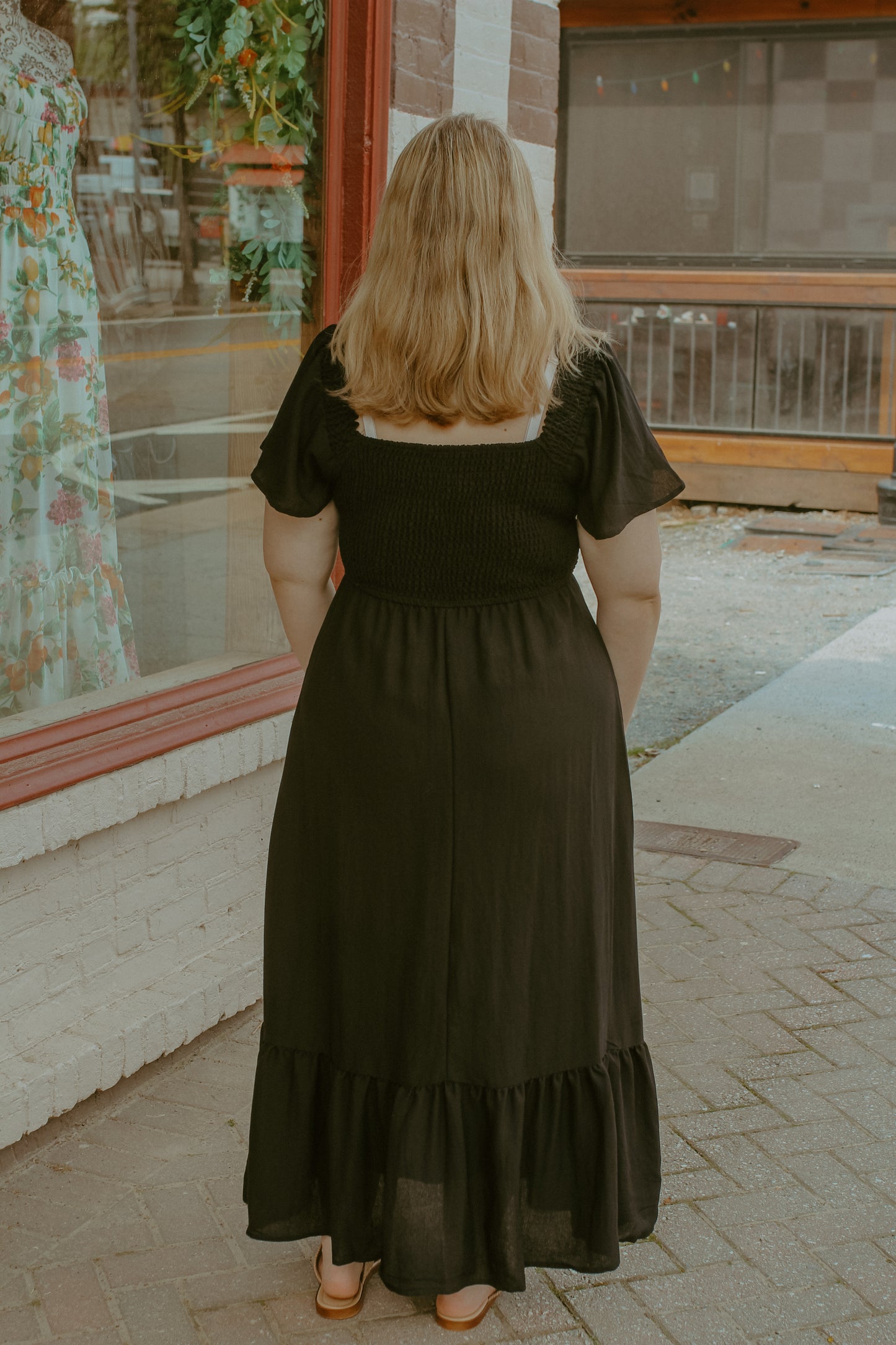 Audrie Midi Dress - Black
