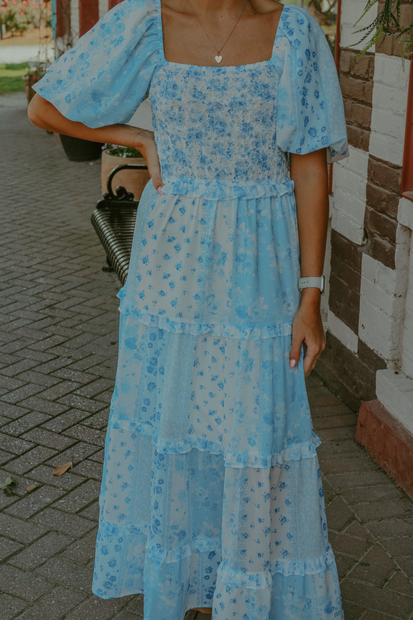 Erica Maxi Dress - Blue