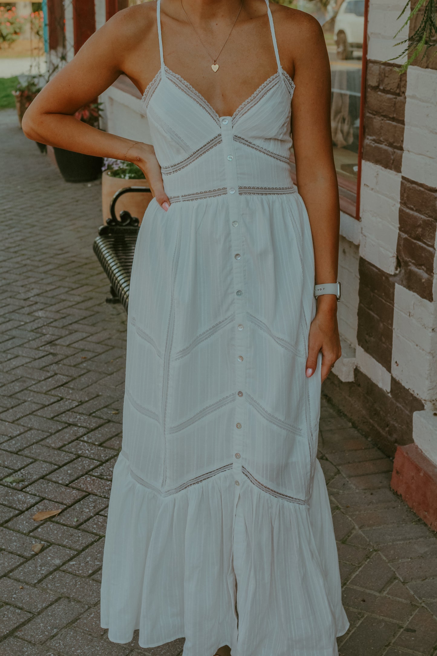 Kelsey Midi Dress - Off White