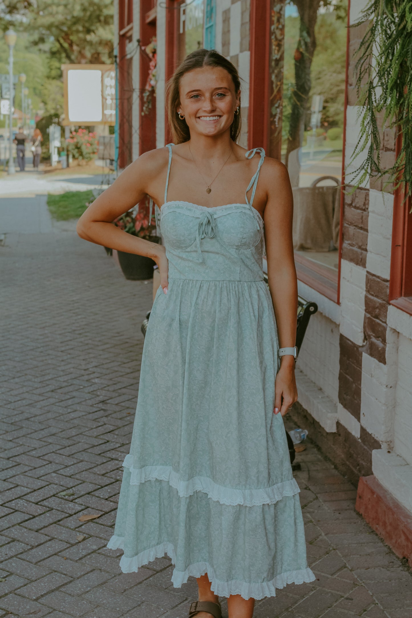 Adeline Midi Dress - Sage