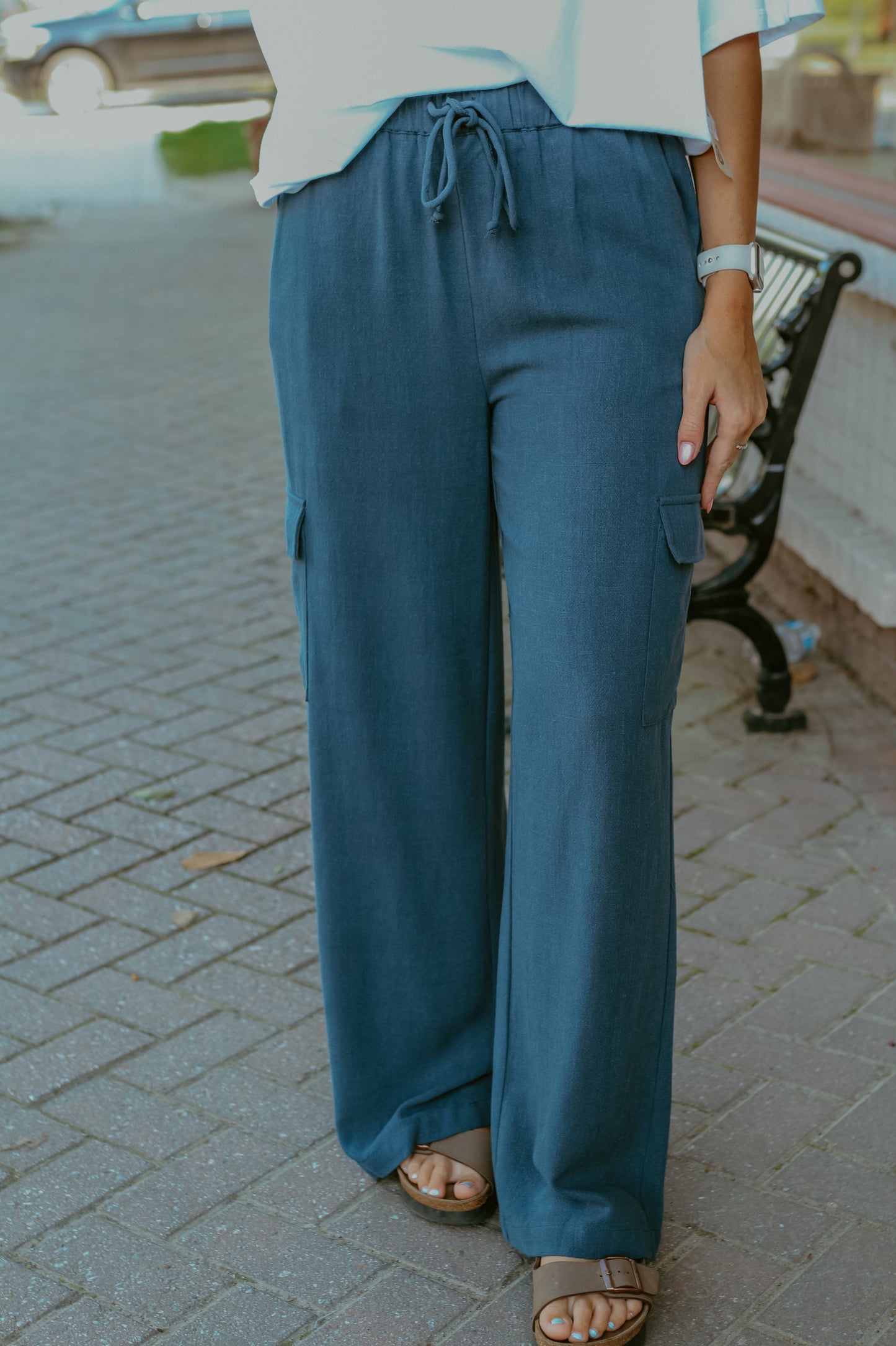 Caelan Cargo Pants - Teal