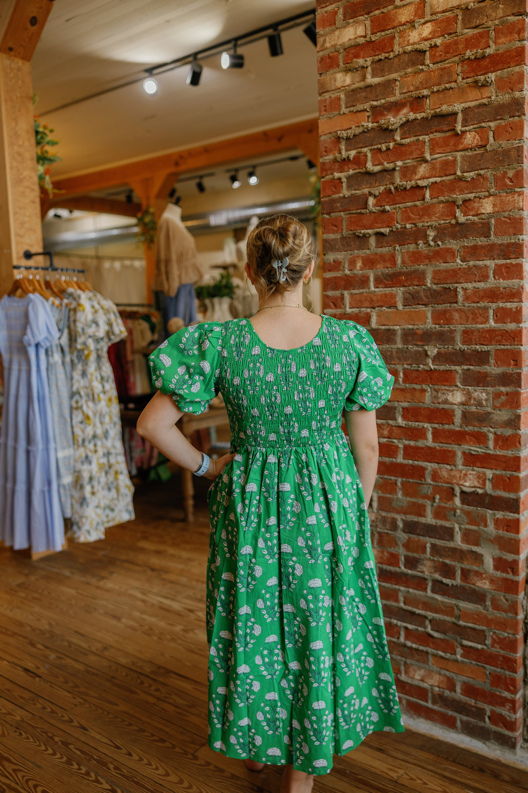 Conley Midi Dress - Green