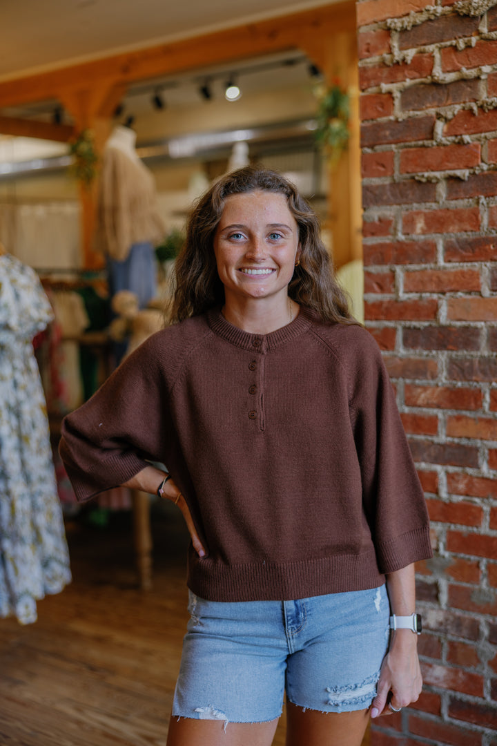 Liz Top - Brown