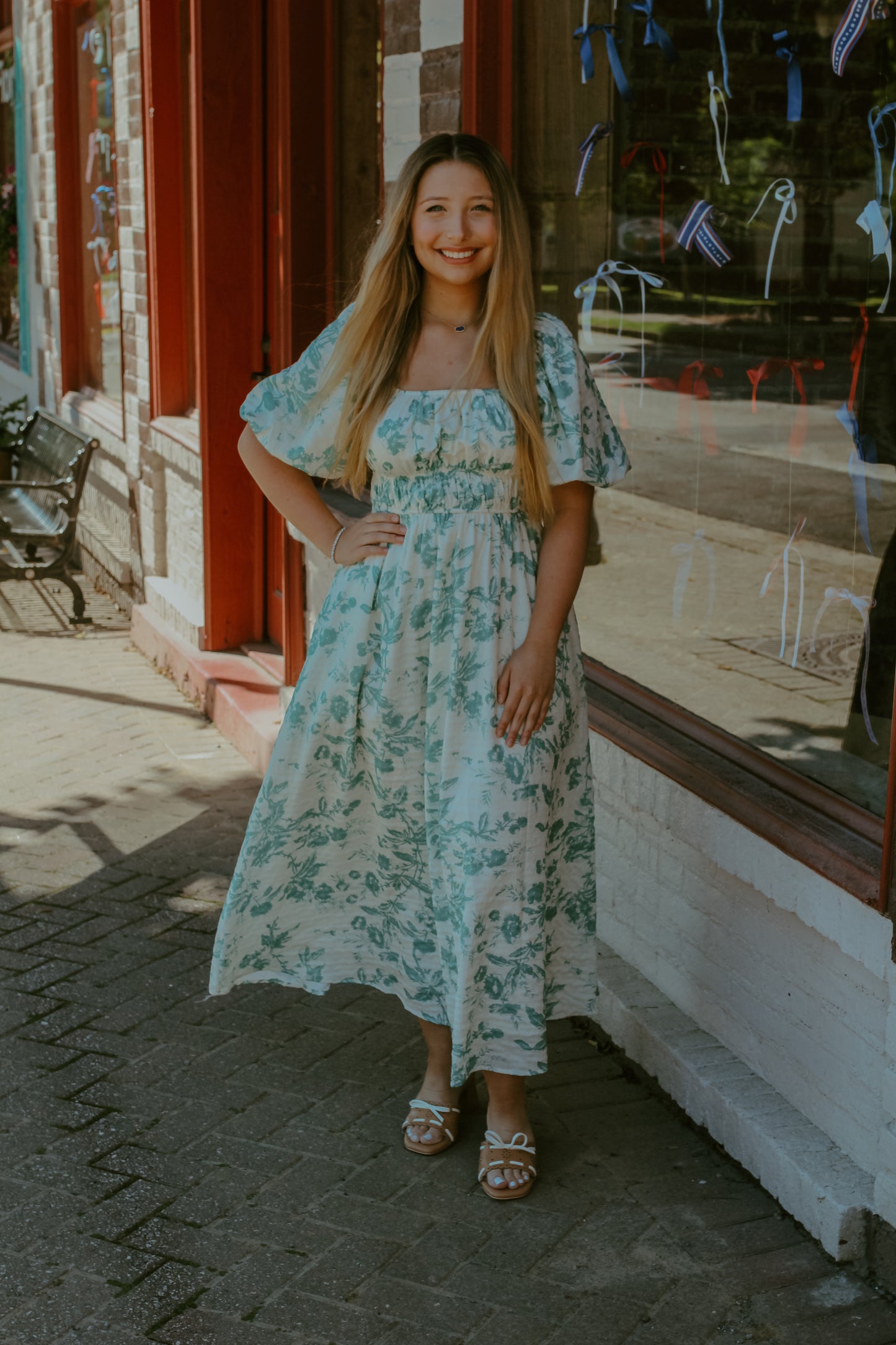 Hannah Midi Dress - Teal