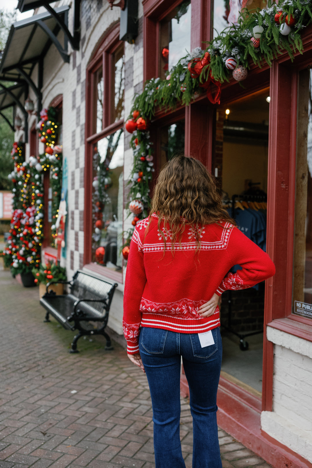 Red Christmas Cardigan