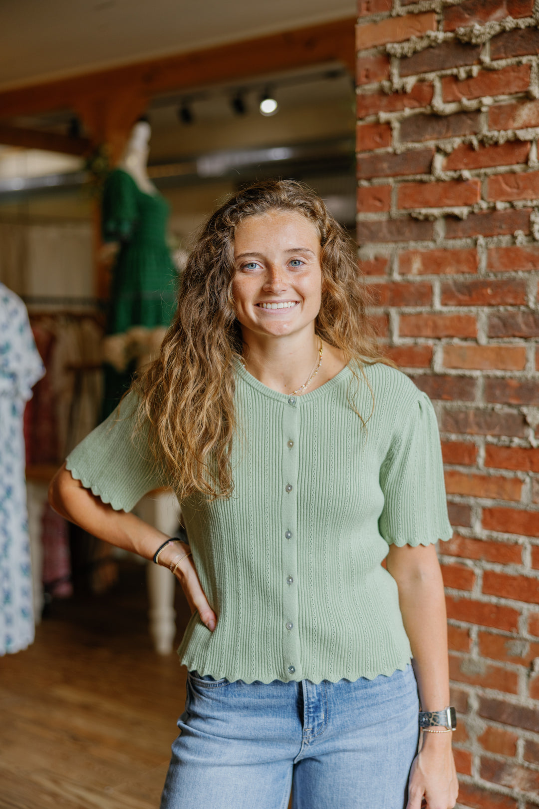 Isabella Top - Green