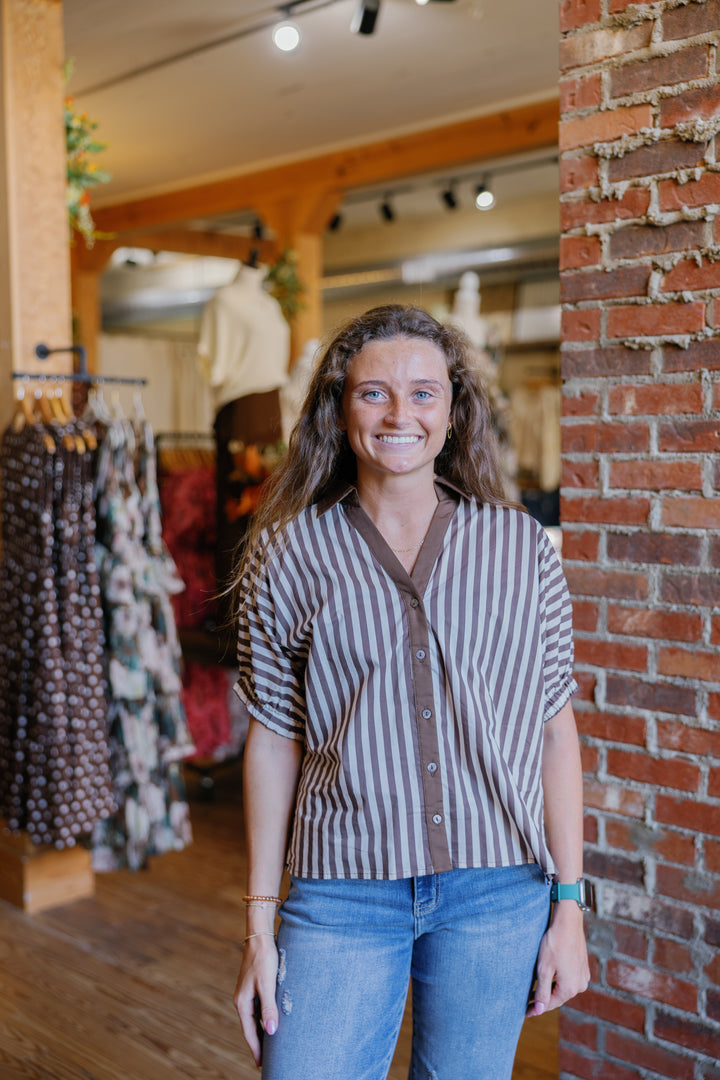 Evelyn Top - Brown