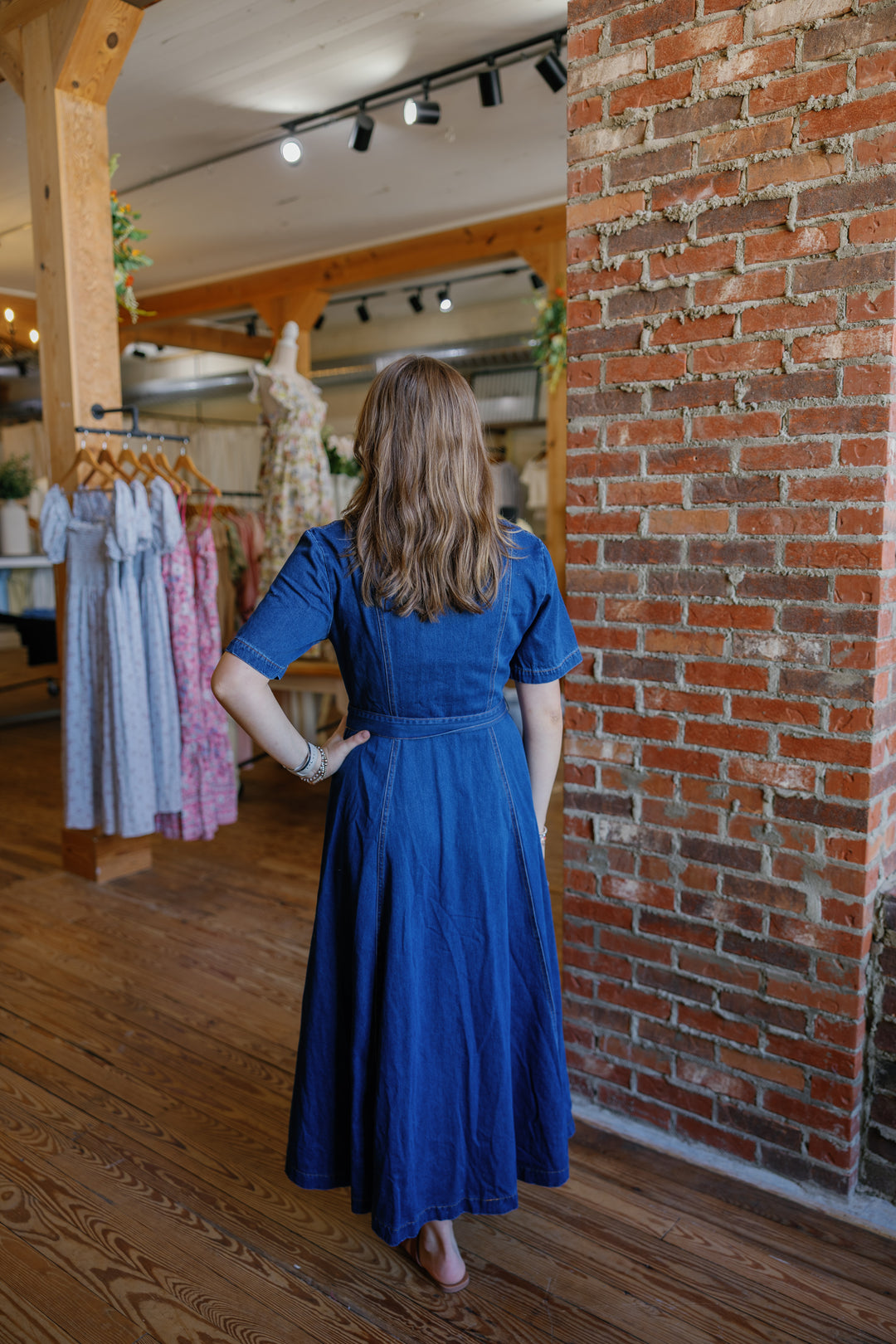Kylan Midi Denim Dress