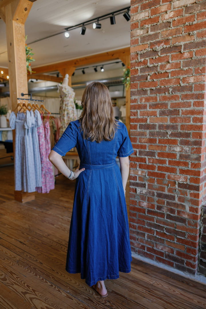 Kylan Midi Denim Dress