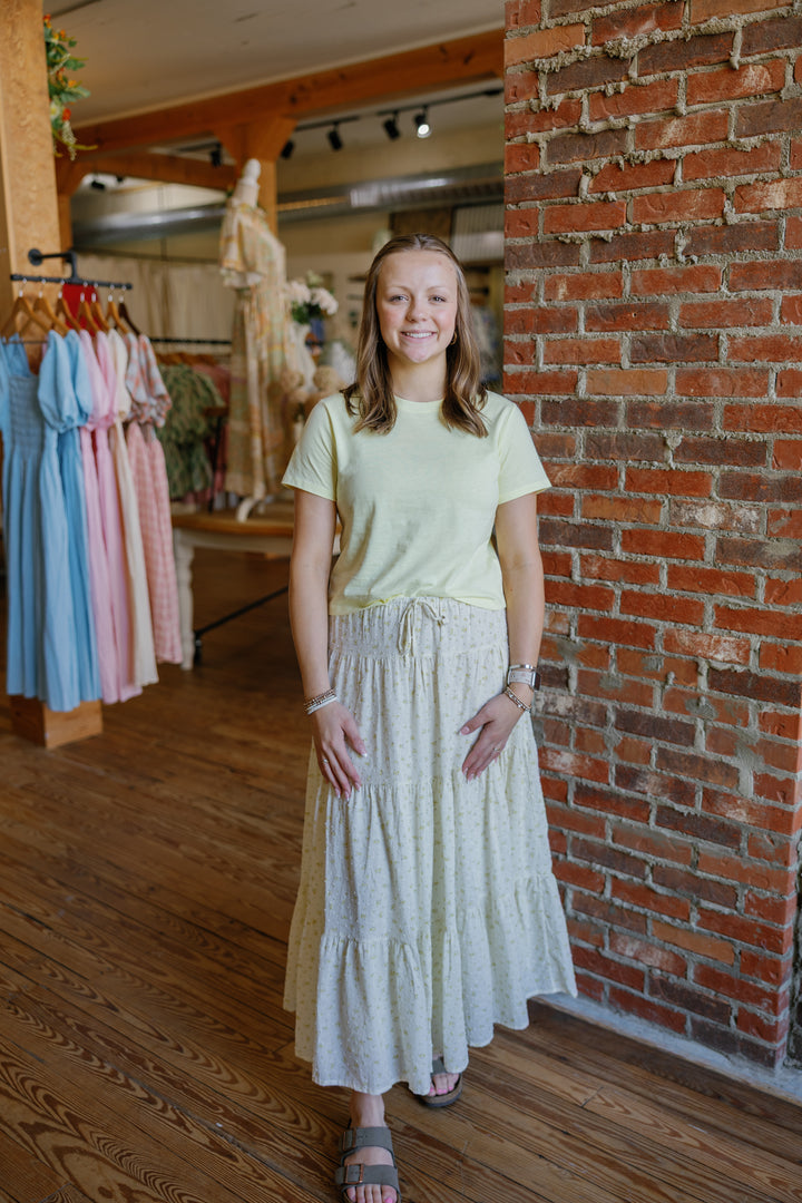Izzy Midi Skirt - Mustard