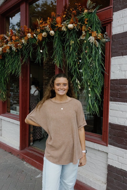 Jenna Top - Coffee