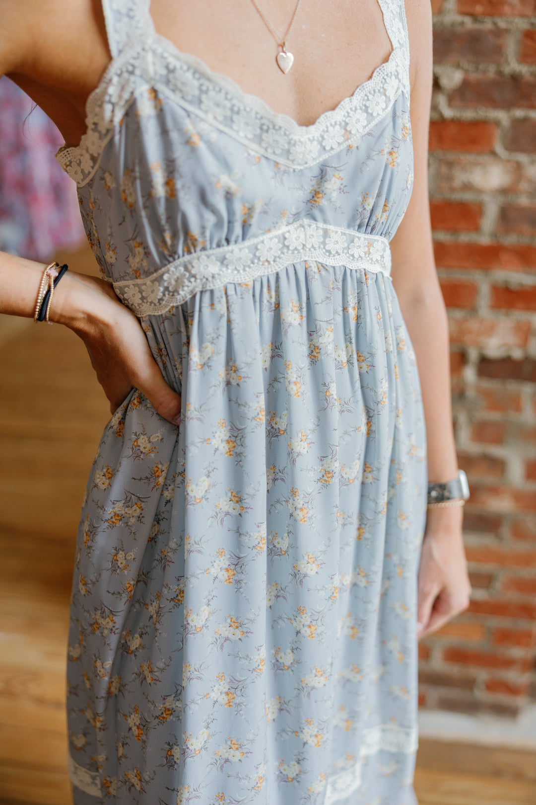 Mia Midi Dress - Blue