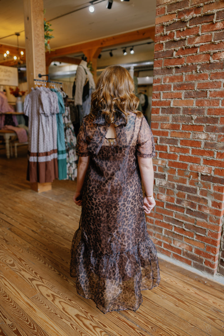 Lina Midi Dress - Leopard
