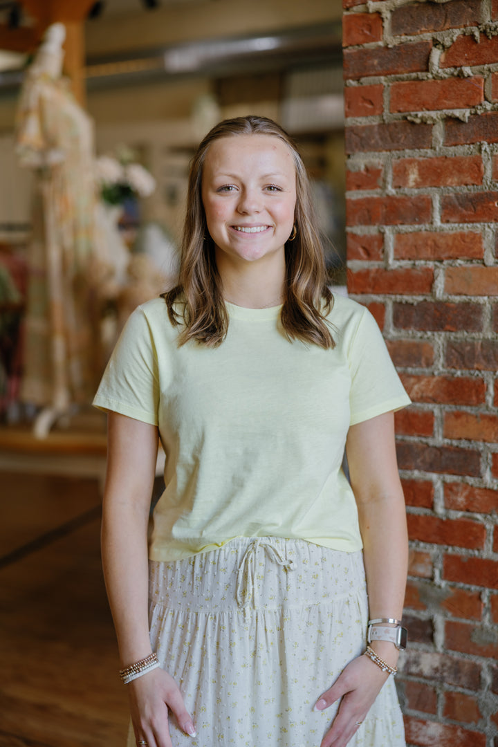 Callie Top - Pale Yellow