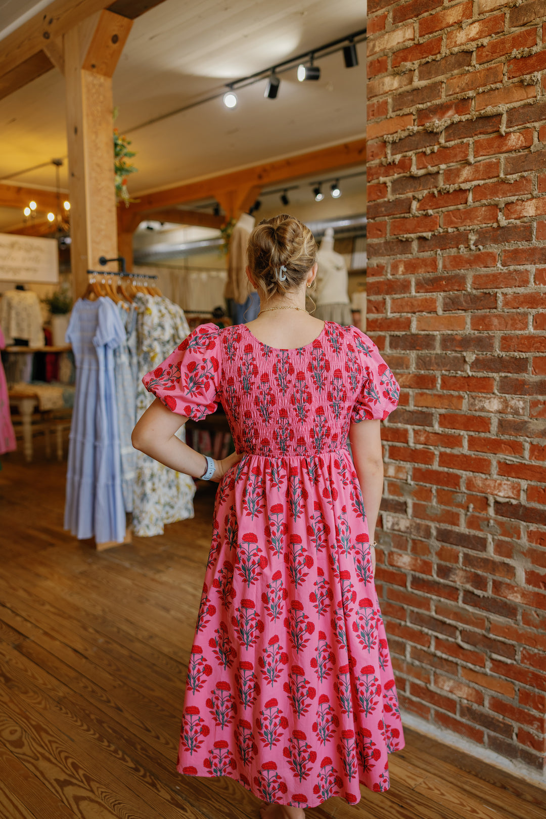 Conley Midi Dress - Pink
