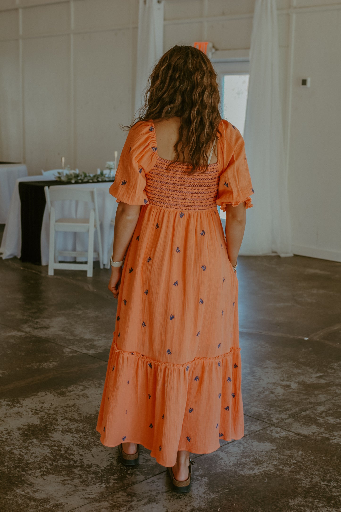 Penny Midi Dress - Apricot