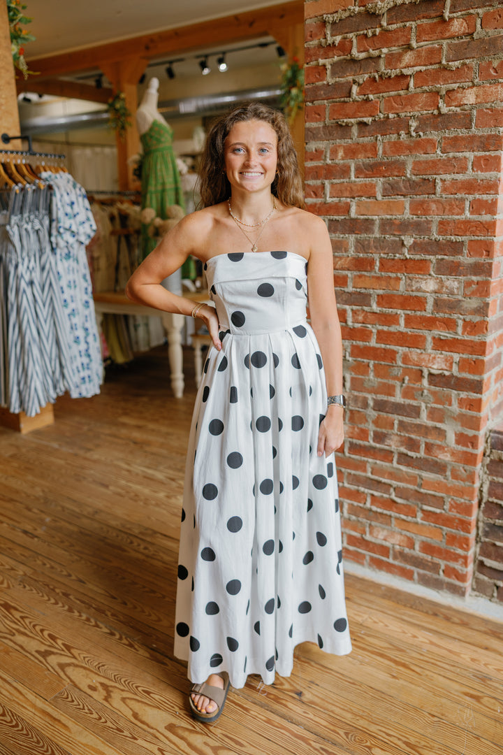 Leah Midi Dress - White