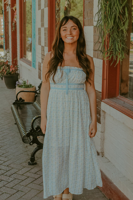 Kylan Midi Dress - Blue