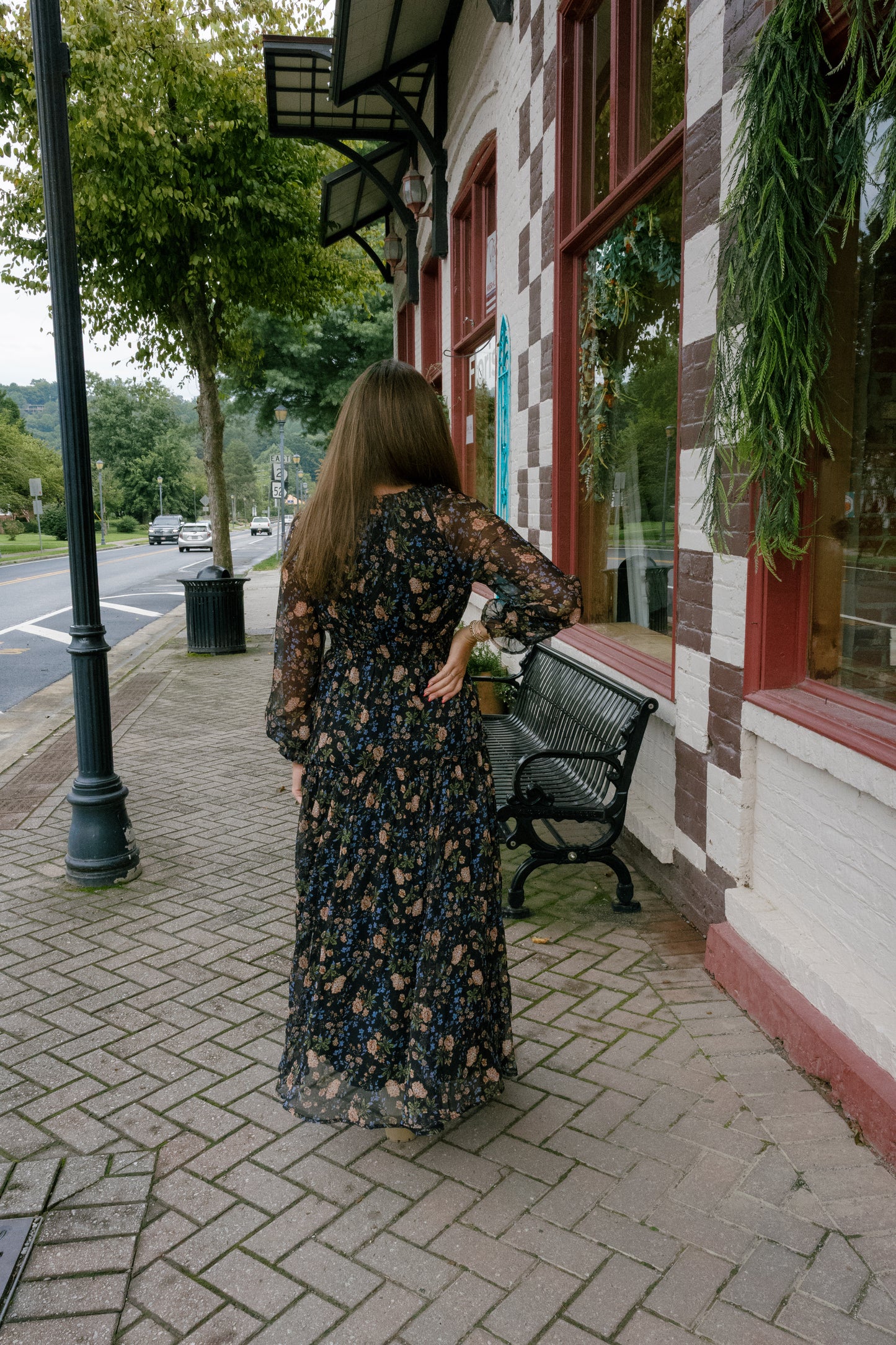 Rebecca Midi Dress - Midnight Floral