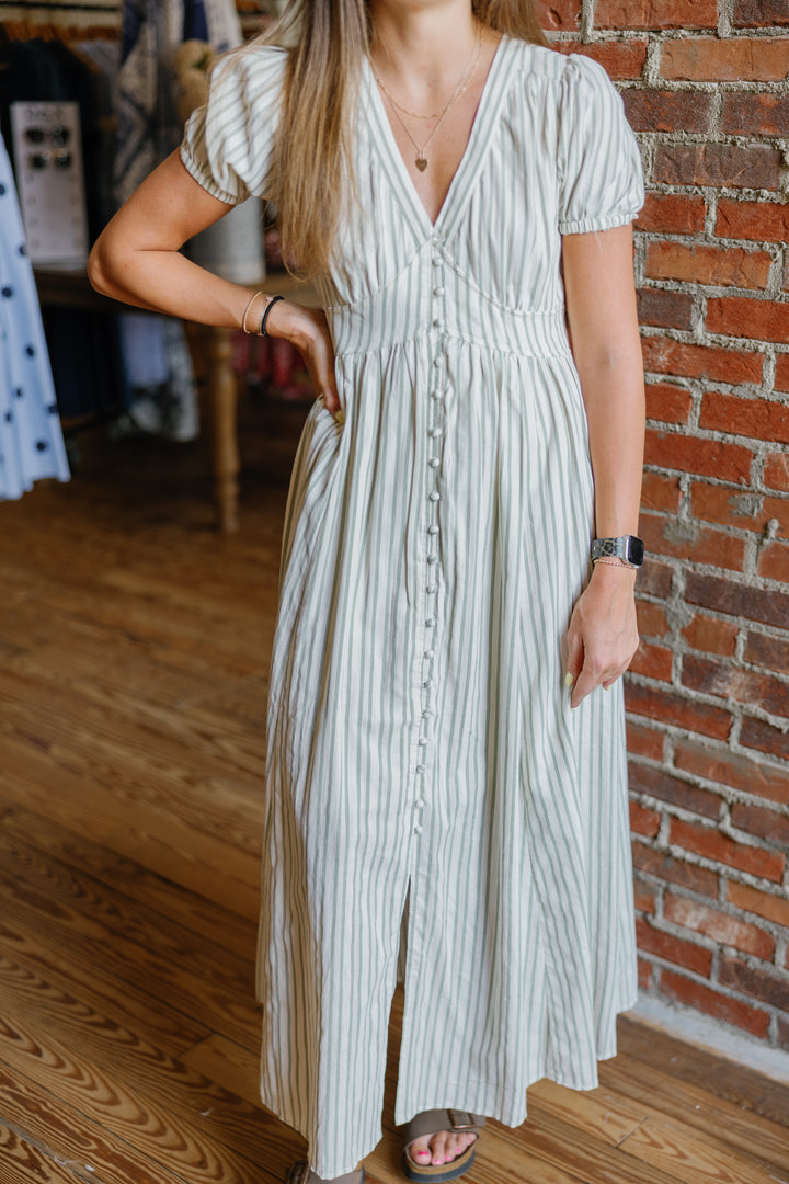 Cameron Midi Dress - Fern