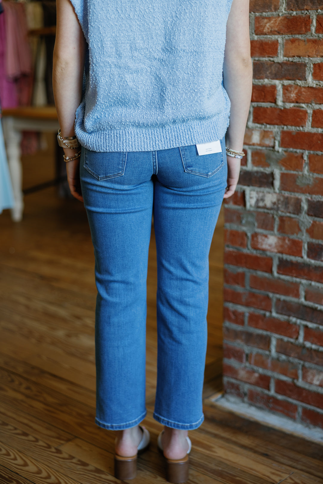 Dawn Mid Rise Straight Leg Jeans