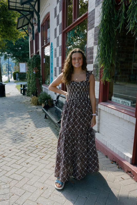 Abby Maxi Dress - Brown