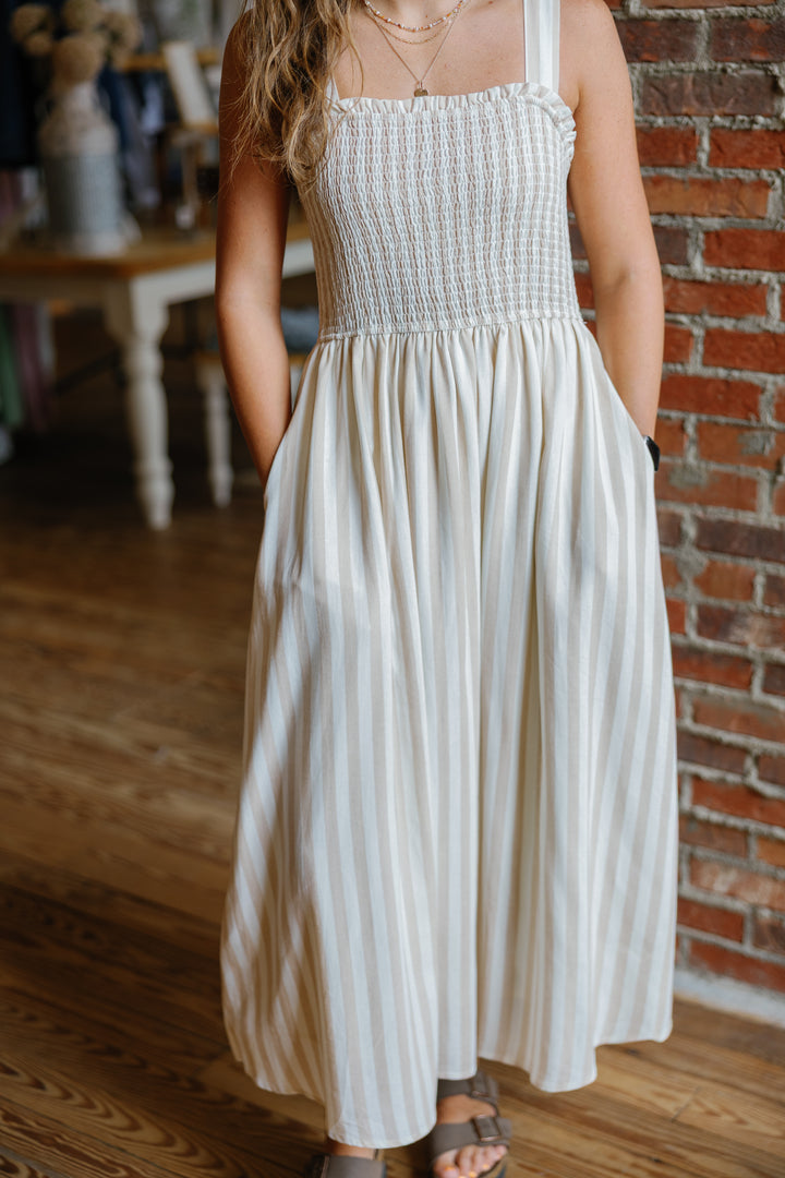 Jaylyn Midi Dress - Khaki