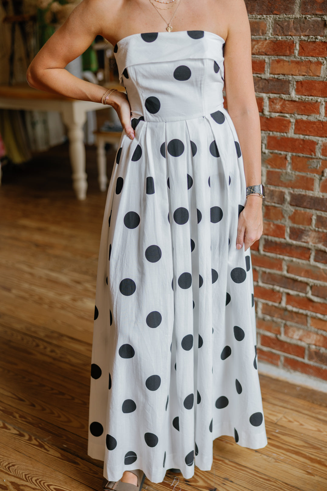 Leah Midi Dress - White