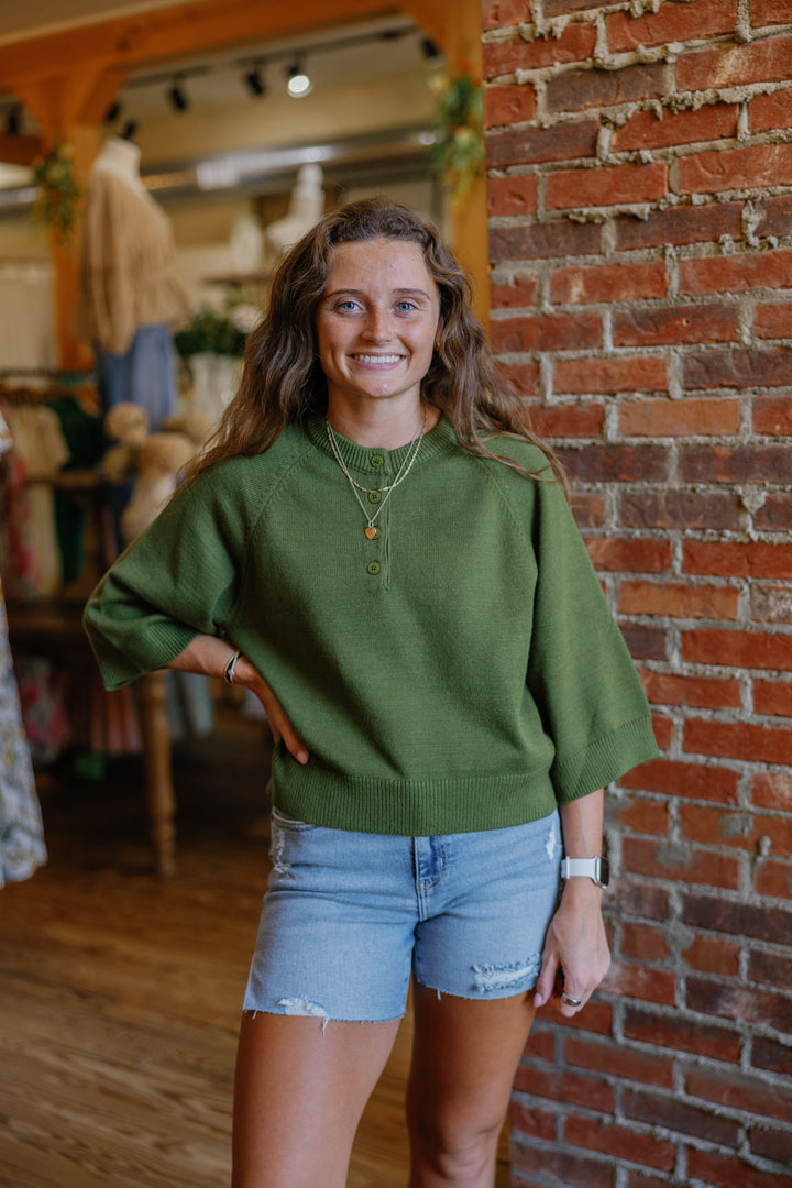 Liz Top - Olive