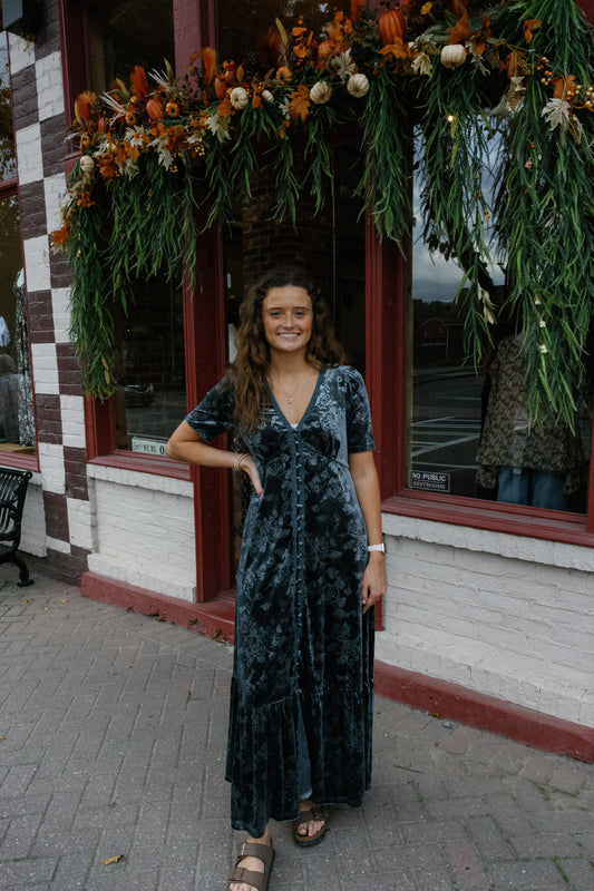 Morgan Midi Dress - Slate